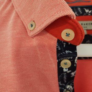 Men's Ted Baker London Short Sleeve Polo / SALMON / SIZE 4 (Medium-Large)
